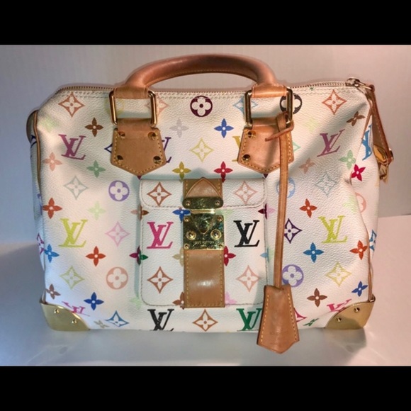 Rare Louis Vuitton multicolour speedy 30 - Picture 4 of 14